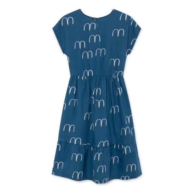 Cotton and linen midi dress-product