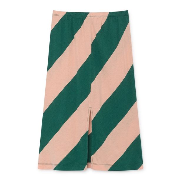 Cotton and linen midi skirt -product