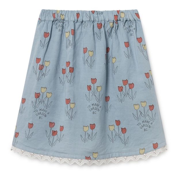 Cotton and linen mini skirt -product
