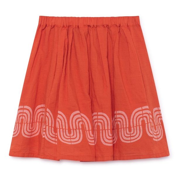 Cotton and linen mini skirt -product
