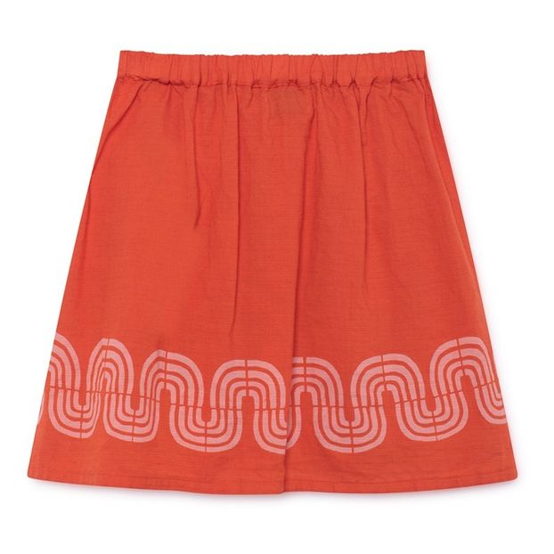 Cotton and linen mini skirt -product