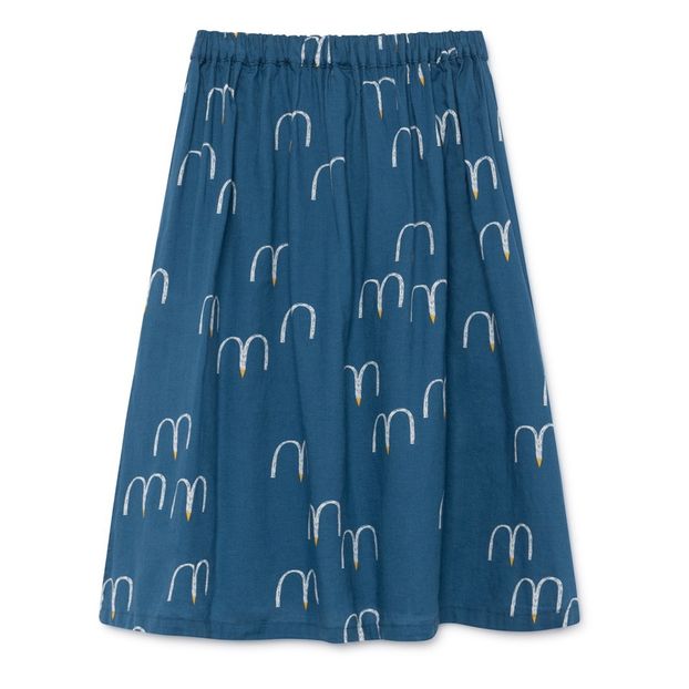 Bird printed organic cotton maxi skirt-product