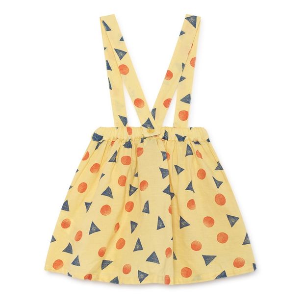 Cotton and linen checkered skirt-product