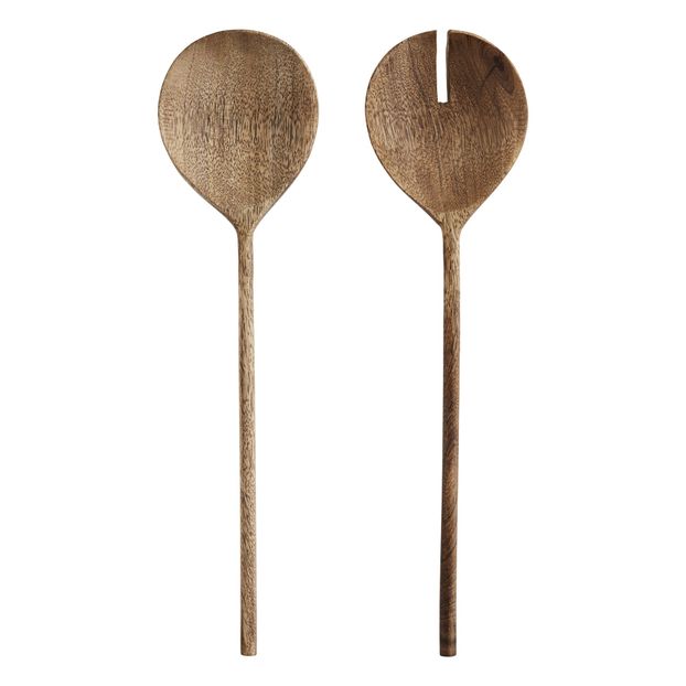Salad serving set in mango wood-product