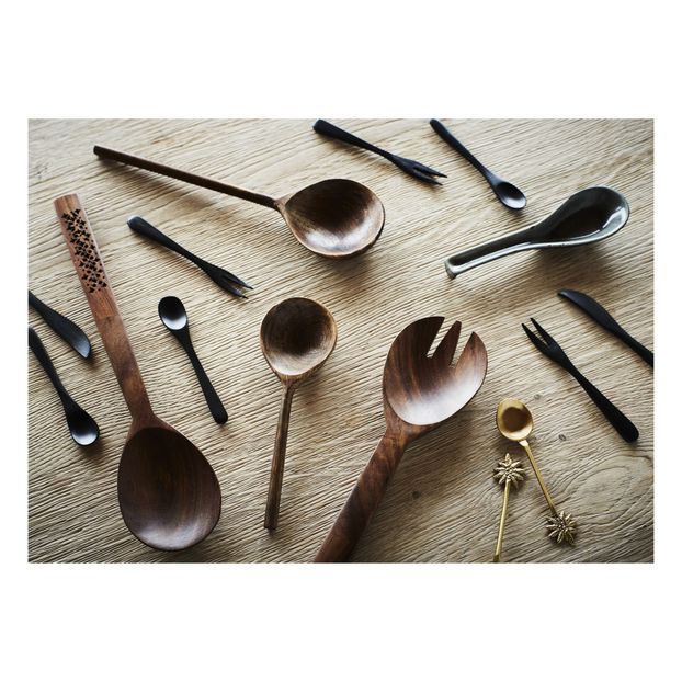 Salad serving set in mango wood-product