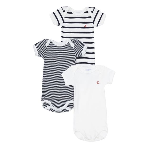 Lot de 3 Bodies Rayés Manches Courtes-product
