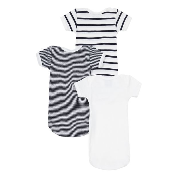 Lot de 3 Bodies Rayés Manches Courtes-product