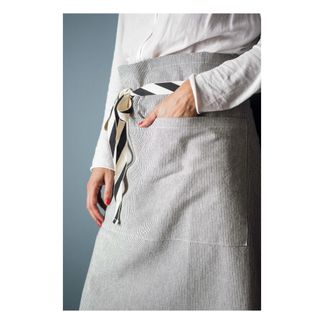 La cerise sur le gâteau Schürze mit Streifen Finette-listing