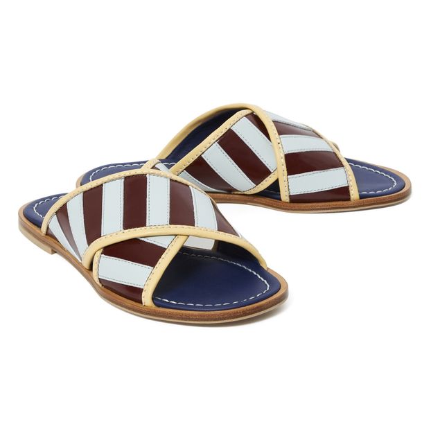 Sandalias Cuero Vernis Cruzadas-product