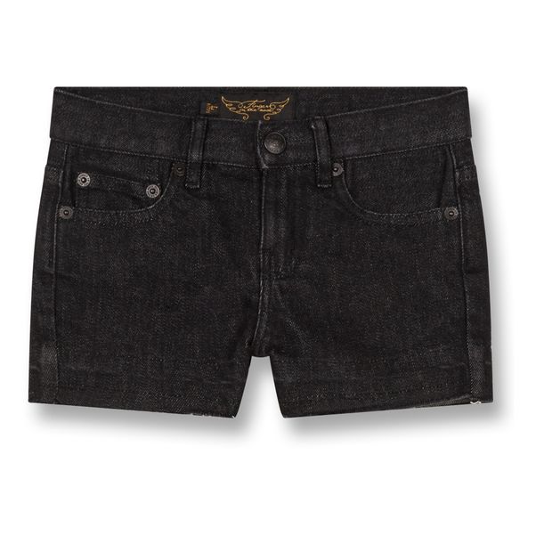 Nova Frayed Denim Mini Shorts-product