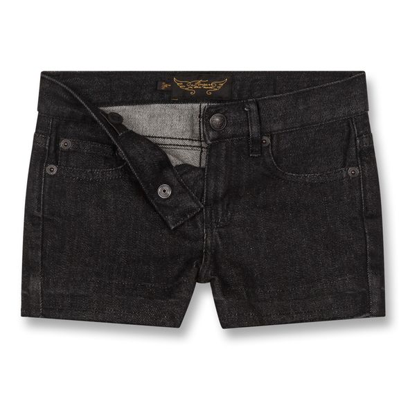 Nova Frayed Denim Mini Shorts-product