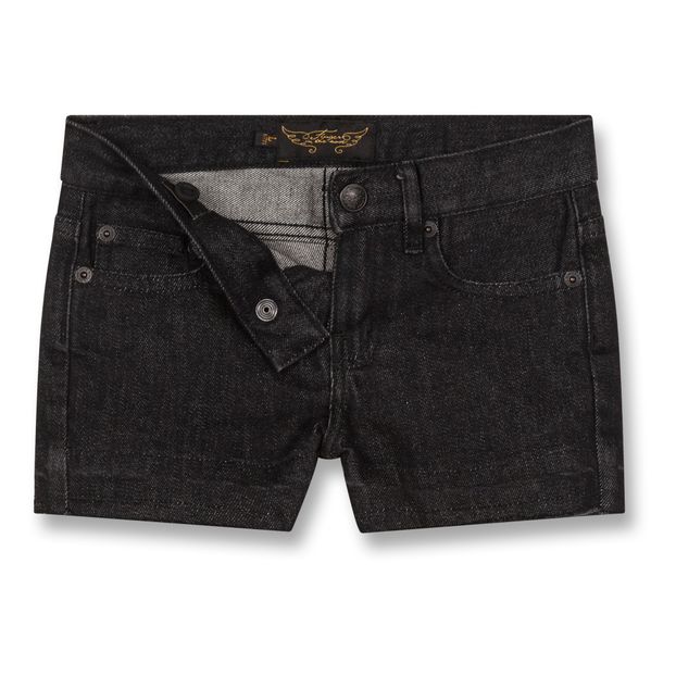 Nova Frayed Denim Mini Shorts-product