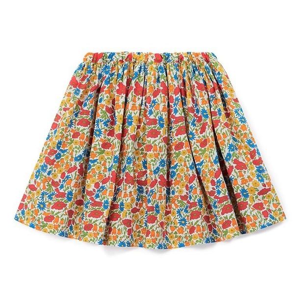 Raspberry ditsy skirt-product
