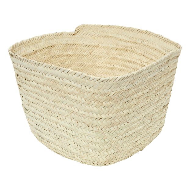 Corbeille carrée en feuille de palmier-product