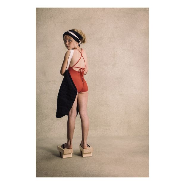 Bamboo frill 1 piece swimsuit-product
