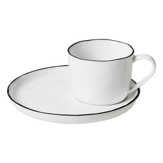 Tasse avec soucoupe en porcelaine Salt-product