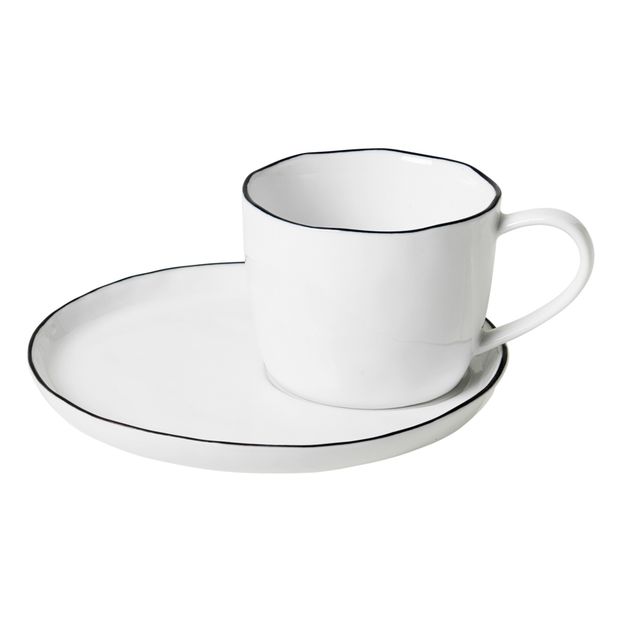 Tasse avec soucoupe en porcelaine Salt-product