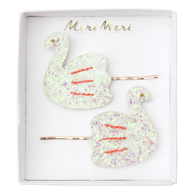 Barrettes cygne - Set de 2-product