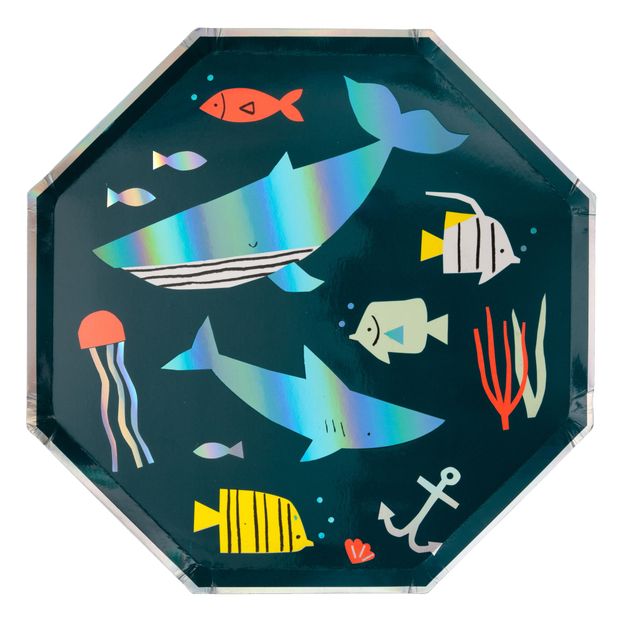 Parti di carta animali del mare - set da 8-product