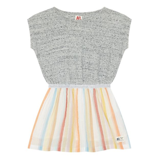 Robe Rayé Bi-matières-product