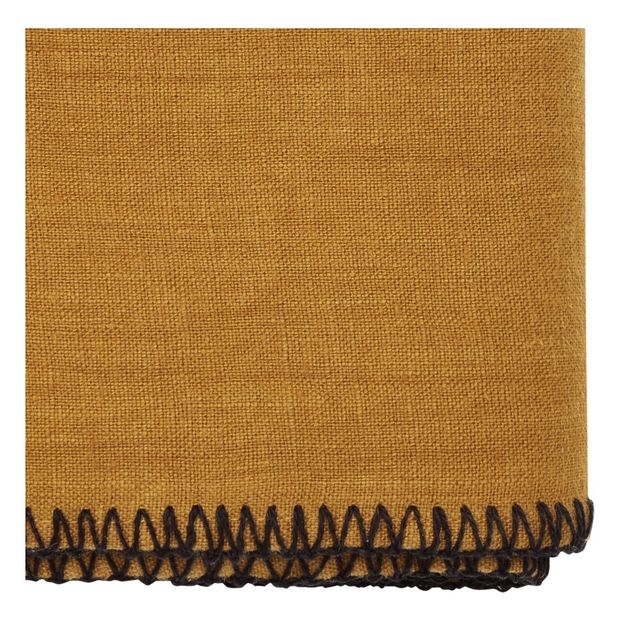 Oversewn washed linen tablecloth-product