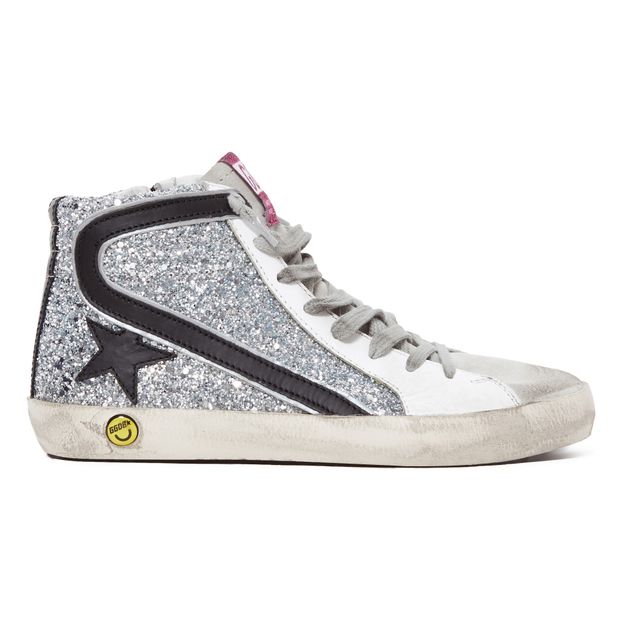 Scarpe Cuoio Brillantinate Slide-product