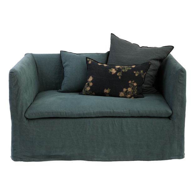 Boho couch in washed linen-product