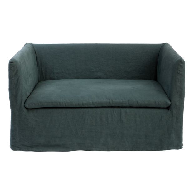 Boho couch in washed linen-product
