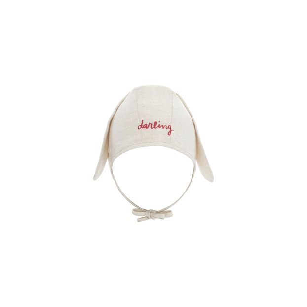 Bonnet Naissance Lapin Lin-product