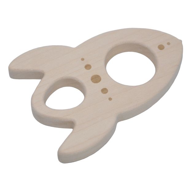 Anneau de dentition en bois fusée-product