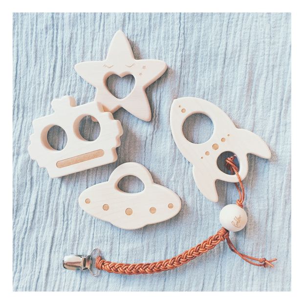 Anneau de dentition en bois fusée-product
