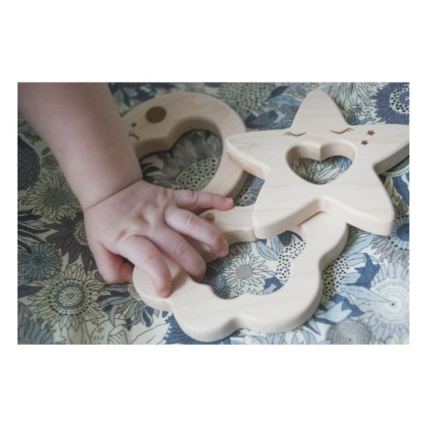 Anneau de dentition en bois lune-product
