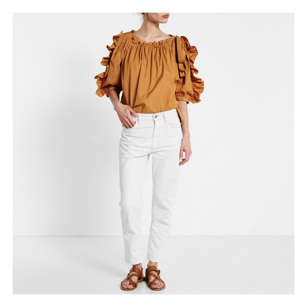 Ruched-Sleeve Blouse-product