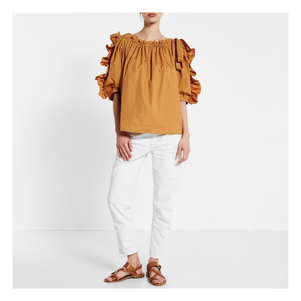 Ruched-Sleeve Blouse-product