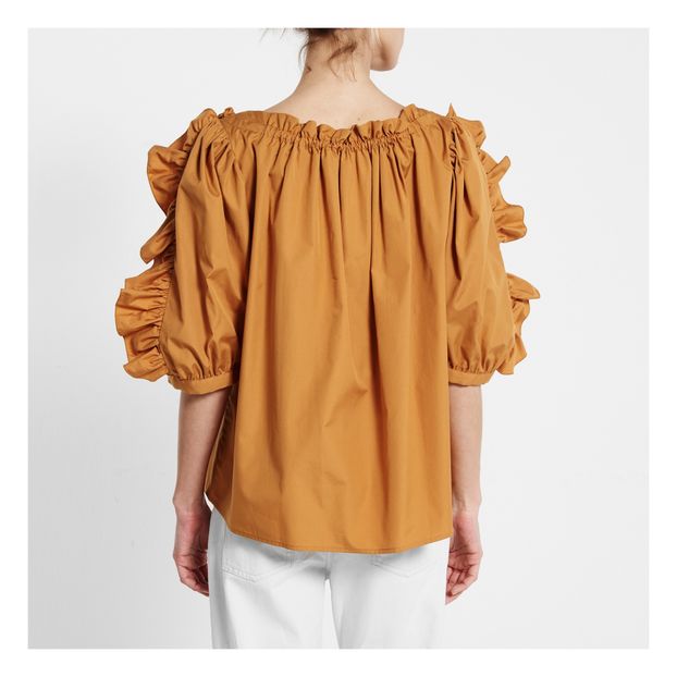 Ruched-Sleeve Blouse-product