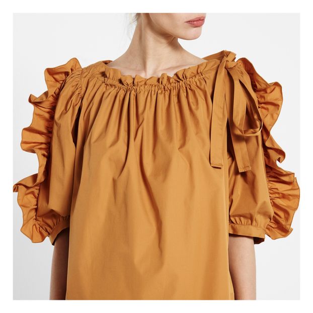 Ruched-Sleeve Blouse-product