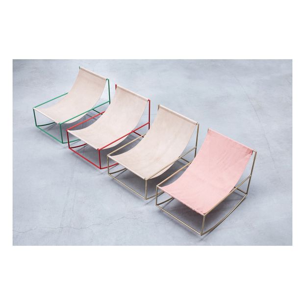 Rocking Chair aus Leinen-product