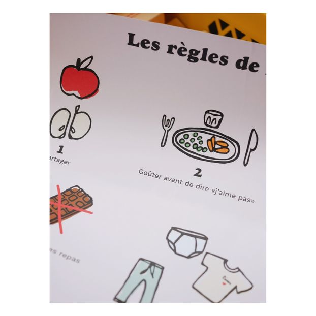 Lámina Les règles de la maison-product