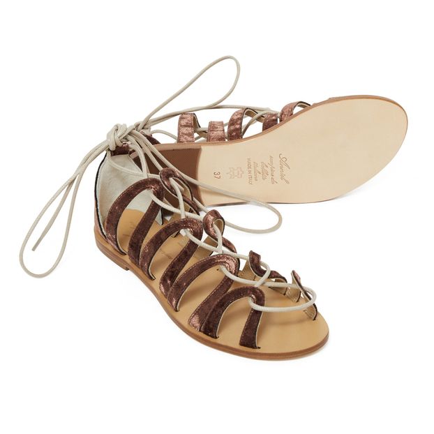 Velvet Laced Sandals-product