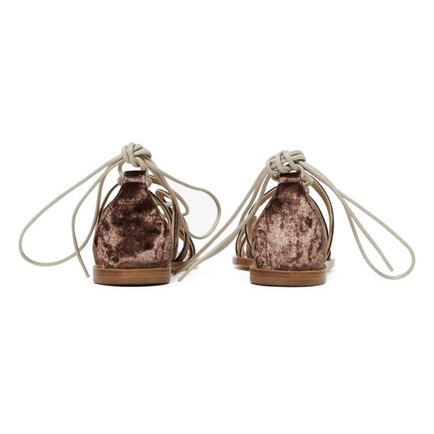 Velvet Laced Sandals-product