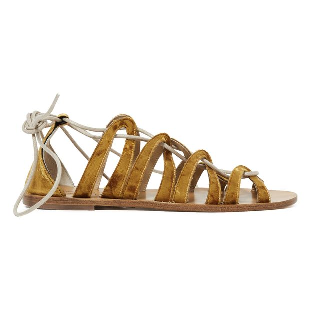 Sandalias Cordones Terciopelo-product