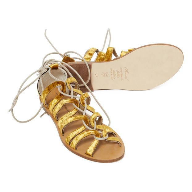 Sandalias Cordones Terciopelo-product