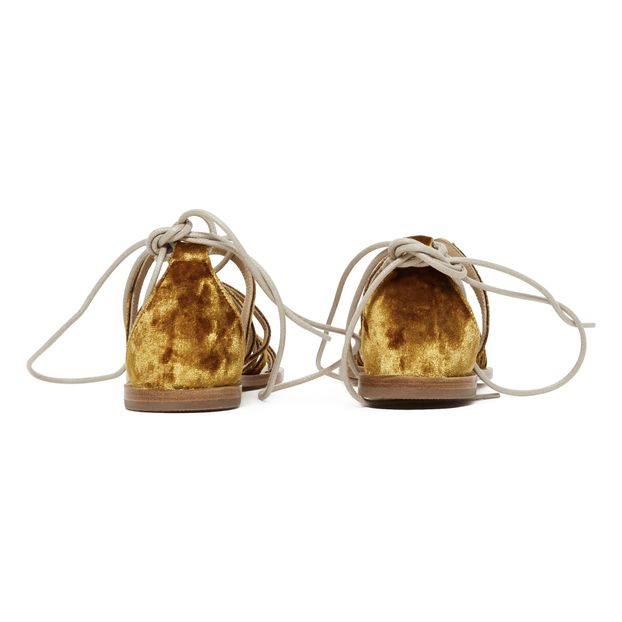 Sandalias Cordones Terciopelo-product