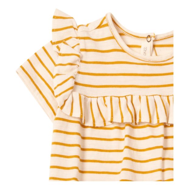 Striped frill T-shirt-product