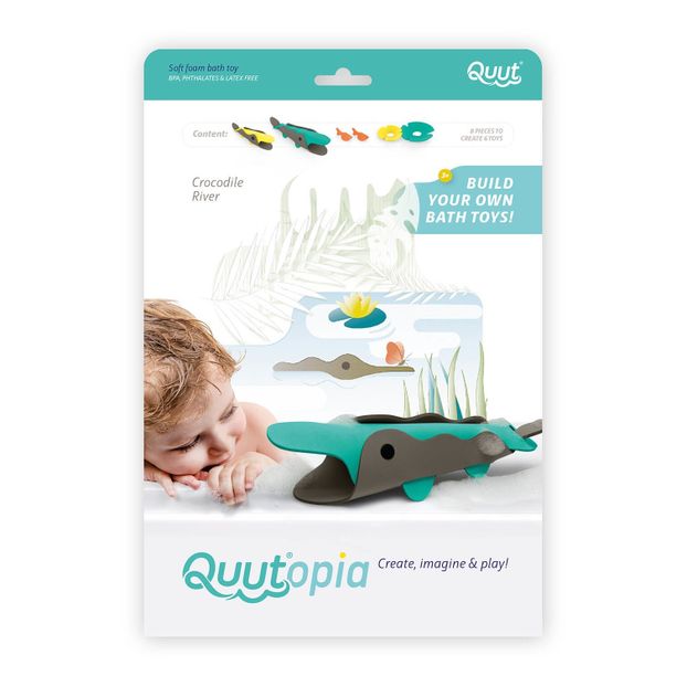 Crocodile bath toys - set of 6-product