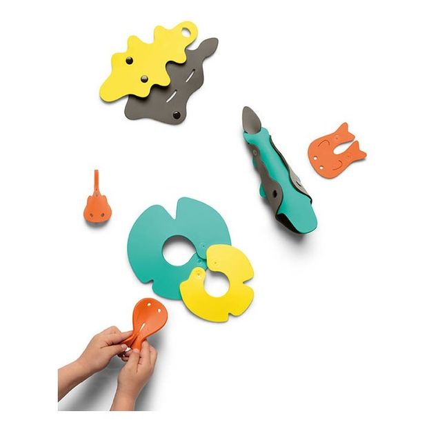 Crocodile bath toys - set of 6-product