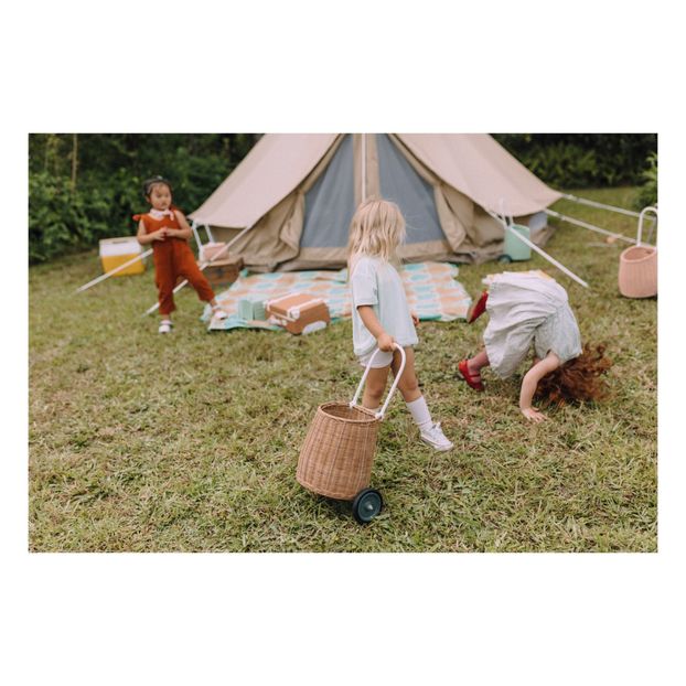 Panier à roulettes enfant en rotin Luggy-product