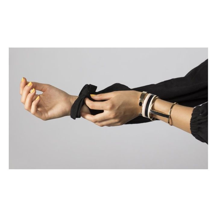 Bracciale aperto regolabile | Bianco- Immagine del prodotto n°2
