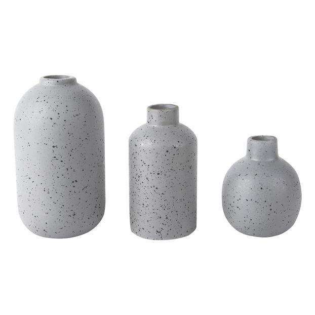 Jarrón de cerámica Dotted - Set de 3-product