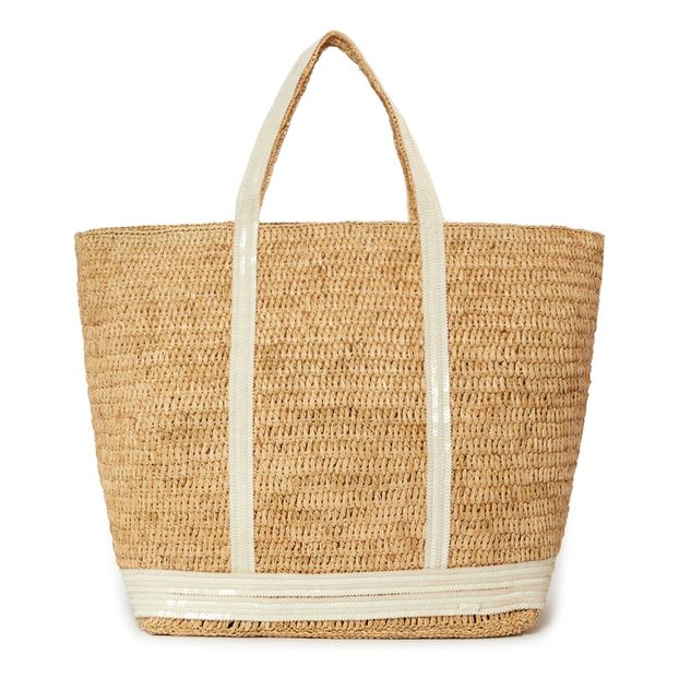 Large Raffia Tote Bag-product